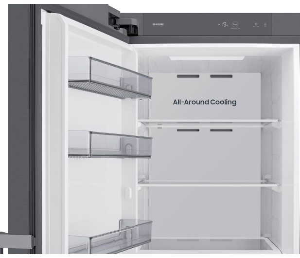 Zamrażarka Samsung RZ40H32PETEO Twin No Frost 185,8cm 36dB Srebrna 14,8kg/24h AI 323L - 1529118 - zdjęcie 5